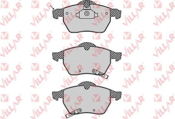 Villar 626.0812 - Brake Pad Set, disc brake www.autospares.lv