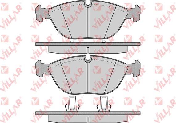 Villar 626.0881 - Brake Pad Set, disc brake www.autospares.lv