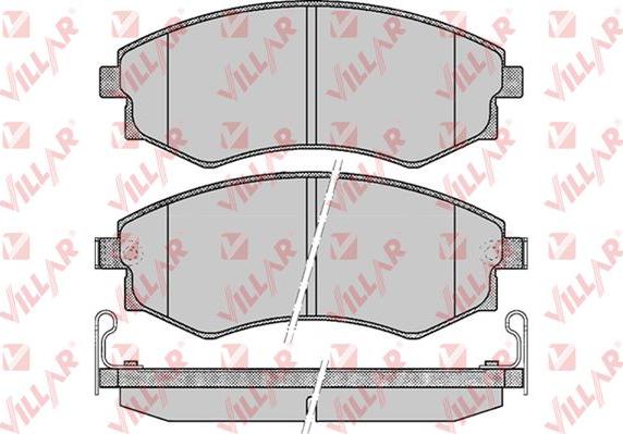 Villar 626.0348 - Bremžu uzliku kompl., Disku bremzes autospares.lv