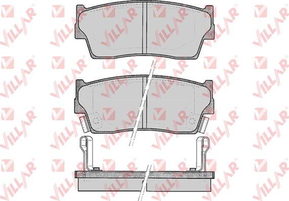 Villar 626.0342 - Тормозные колодки, дисковые, комплект www.autospares.lv