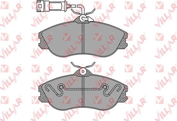 Villar 626.0350 - Тормозные колодки, дисковые, комплект www.autospares.lv