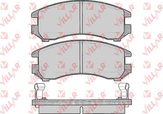 Villar 626.0363 - Тормозные колодки, дисковые, комплект www.autospares.lv