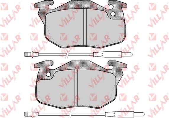 Villar 626.0384 - Bremžu uzliku kompl., Disku bremzes autospares.lv