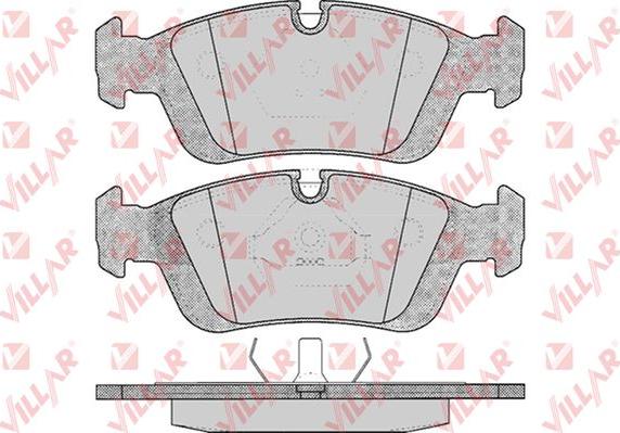 Villar 626.0331 - Тормозные колодки, дисковые, комплект www.autospares.lv