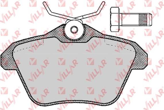 Villar 626.0298 - Тормозные колодки, дисковые, комплект www.autospares.lv