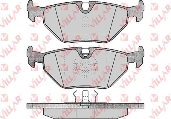 Villar 626.0297 - Тормозные колодки, дисковые, комплект www.autospares.lv