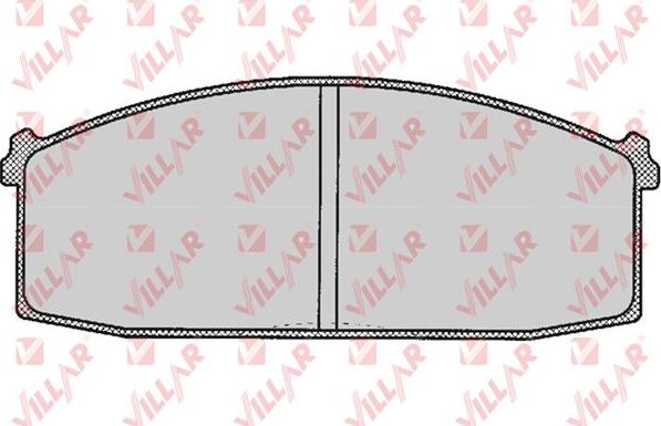 Villar 626.0252 - Brake Pad Set, disc brake www.autospares.lv