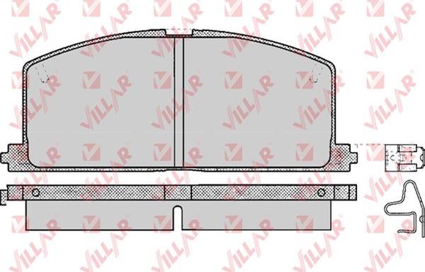 Villar 626.0268 - Brake Pad Set, disc brake www.autospares.lv