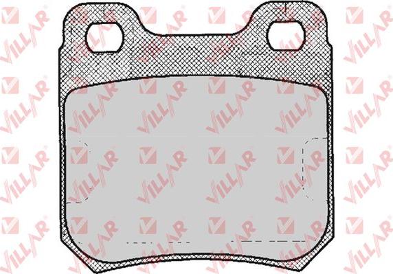 Villar 626.0206 - Тормозные колодки, дисковые, комплект www.autospares.lv