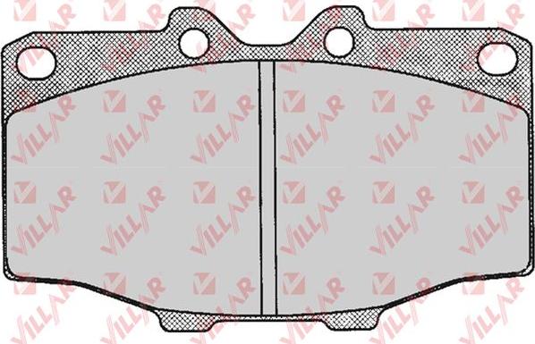 Villar 626.0202 - Brake Pad Set, disc brake www.autospares.lv