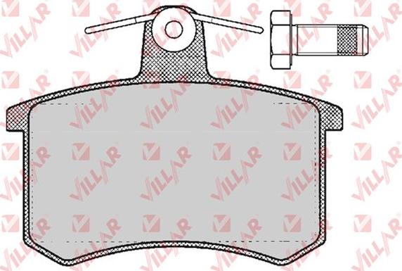 Villar 626.0215 - Brake Pad Set, disc brake www.autospares.lv