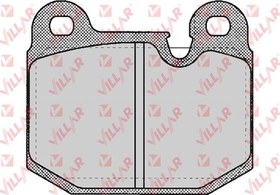 Villar 626.0210 - Тормозные колодки, дисковые, комплект www.autospares.lv