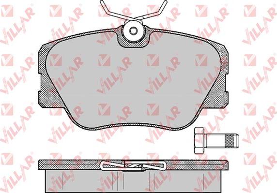 Villar 626.0280 - Тормозные колодки, дисковые, комплект www.autospares.lv