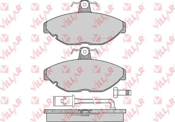 Villar 626.0236 - Bremžu uzliku kompl., Disku bremzes autospares.lv