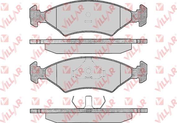 Villar 626.0233 - Тормозные колодки, дисковые, комплект www.autospares.lv