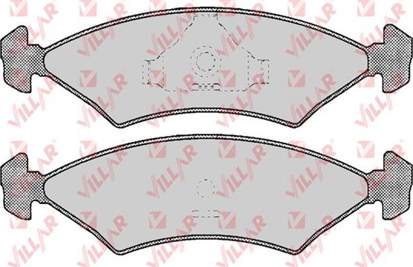 Villar 626.0232 - Bremžu uzliku kompl., Disku bremzes www.autospares.lv