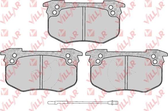 Villar 626.0229 - Brake Pad Set, disc brake www.autospares.lv