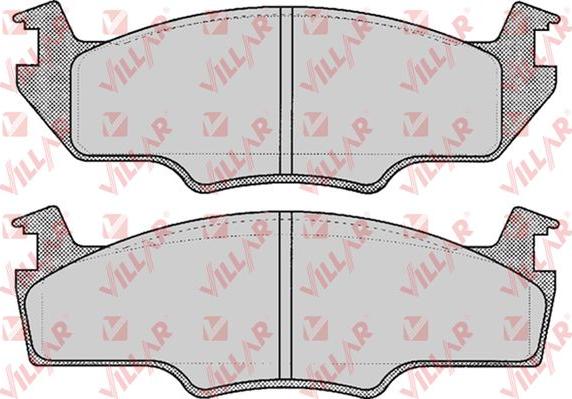 Villar 626.0226 - Bremžu uzliku kompl., Disku bremzes www.autospares.lv