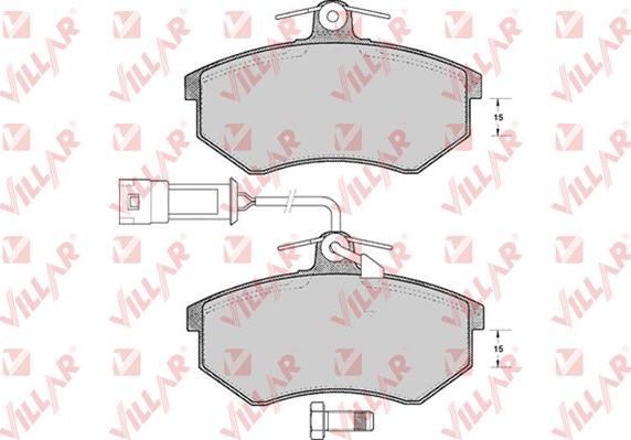 Villar 626.0221 - Тормозные колодки, дисковые, комплект www.autospares.lv