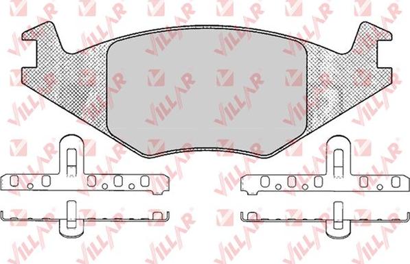 Villar 626.0223 - Brake Pad Set, disc brake www.autospares.lv