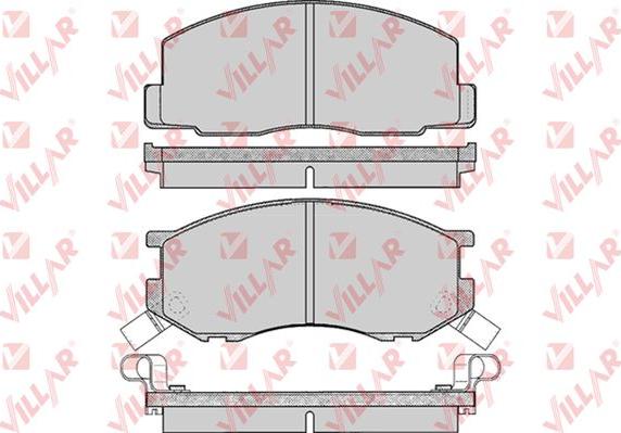 Villar 626.0270 - Тормозные колодки, дисковые, комплект www.autospares.lv