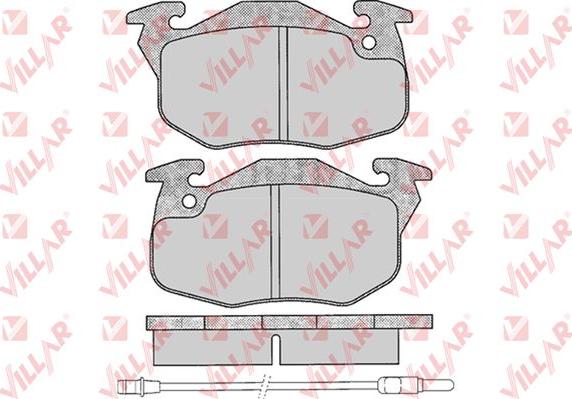 Villar 626.0271 - Тормозные колодки, дисковые, комплект www.autospares.lv