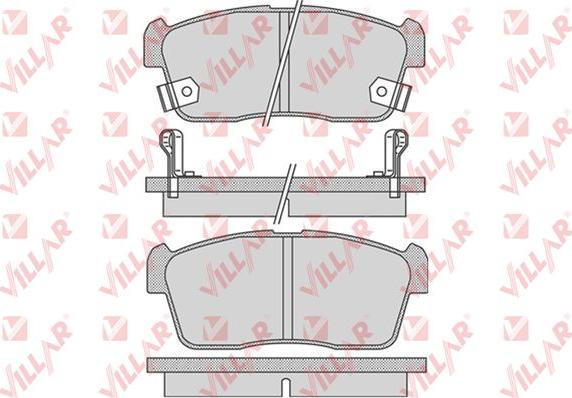 Villar 626.0796 - Brake Pad Set, disc brake www.autospares.lv