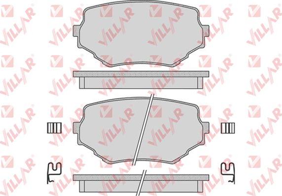 Villar 626.0798 - Тормозные колодки, дисковые, комплект www.autospares.lv