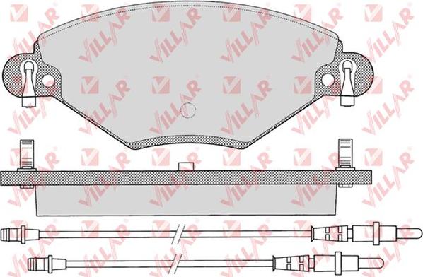 Villar 626.0793 - Тормозные колодки, дисковые, комплект www.autospares.lv