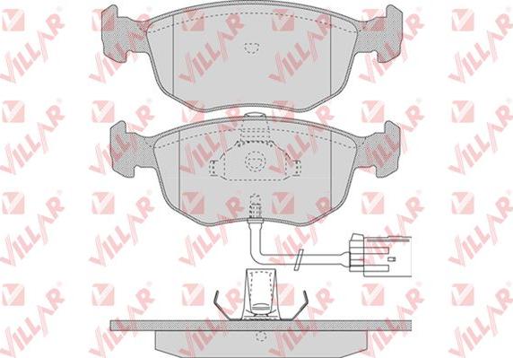 Villar 626.0745 - Bremžu uzliku kompl., Disku bremzes www.autospares.lv