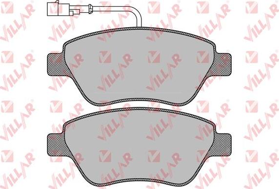 Villar 626.0763 - Brake Pad Set, disc brake www.autospares.lv