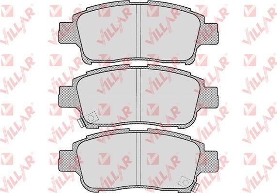 Villar 626.0700 - Тормозные колодки, дисковые, комплект www.autospares.lv