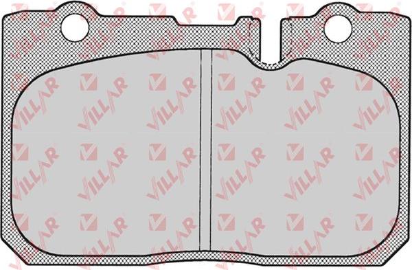 Villar 626.0702 - Тормозные колодки, дисковые, комплект www.autospares.lv