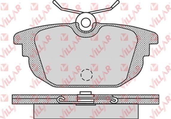 Villar 626.0736 - Brake Pad Set, disc brake www.autospares.lv