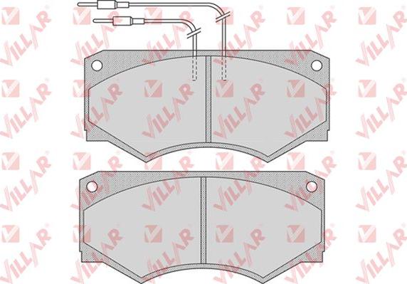 Villar 626.0733 - Bremžu uzliku kompl., Disku bremzes autospares.lv