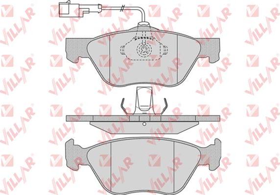 Villar 626.0720 - Тормозные колодки, дисковые, комплект www.autospares.lv