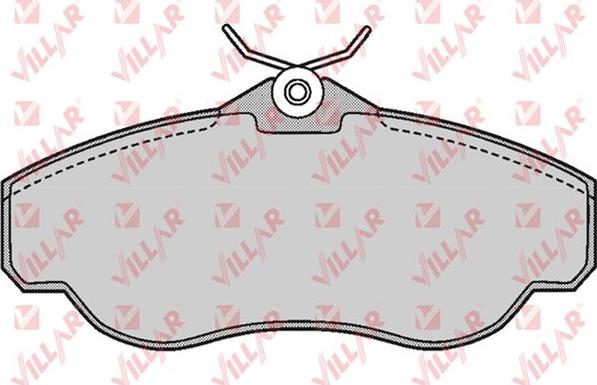 Villar 626.0728 - Brake Pad Set, disc brake www.autospares.lv