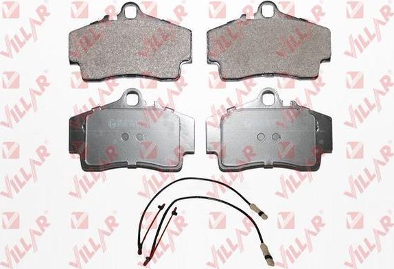 Villar 626.0727A - Тормозные колодки, дисковые, комплект www.autospares.lv