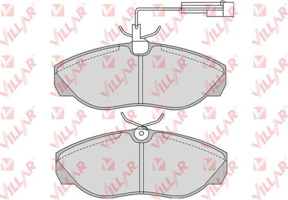 Villar 626.0774 - Bremžu uzliku kompl., Disku bremzes www.autospares.lv