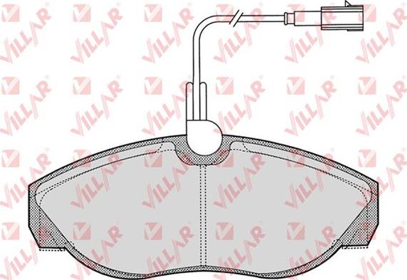 Villar 626.0773 - Brake Pad Set, disc brake www.autospares.lv