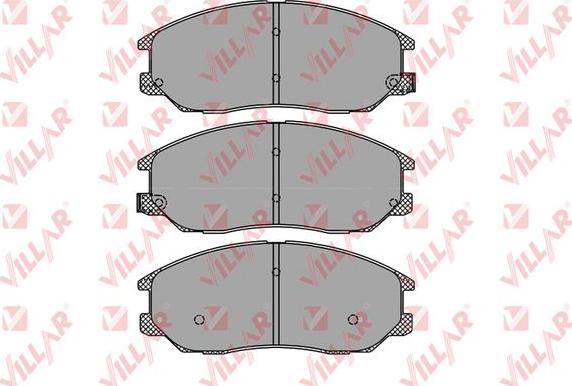 Villar 626.1448 - Brake Pad Set, disc brake www.autospares.lv