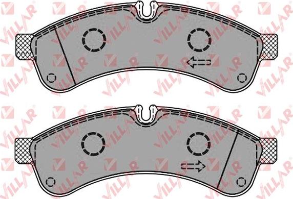 Villar 626.1461 - Тормозные колодки, дисковые, комплект www.autospares.lv