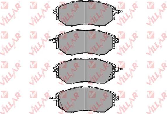 Villar 626.1402 - Brake Pad Set, disc brake www.autospares.lv