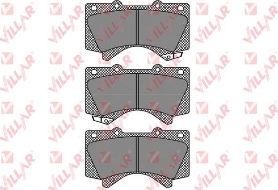 Villar 626.1418 - Brake Pad Set, disc brake www.autospares.lv