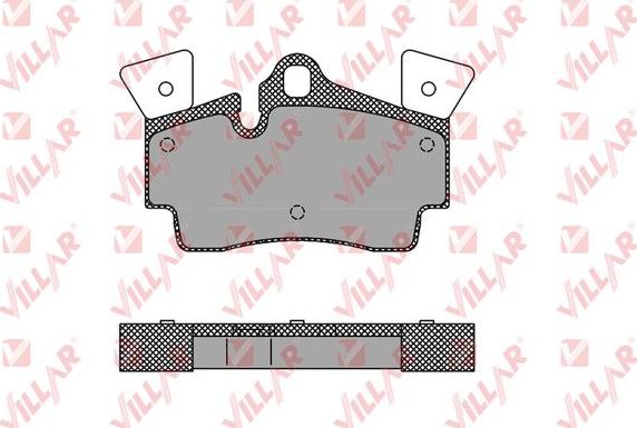 Villar 626.1482 - Тормозные колодки, дисковые, комплект www.autospares.lv