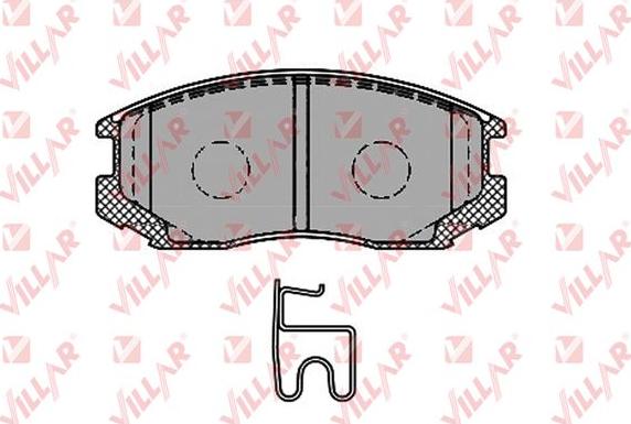 Villar 626.1427 - Тормозные колодки, дисковые, комплект www.autospares.lv