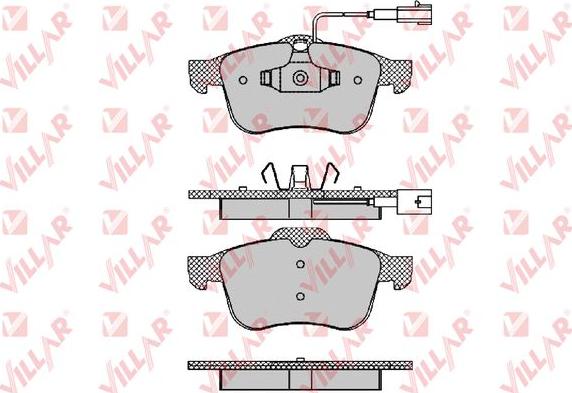 Villar 626.1470 - Тормозные колодки, дисковые, комплект www.autospares.lv