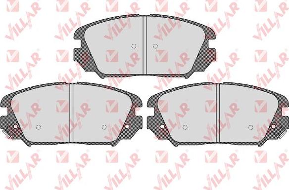 Villar 626.1599 - Brake Pad Set, disc brake www.autospares.lv