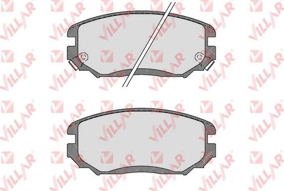 Villar 626.1598 - Brake Pad Set, disc brake www.autospares.lv