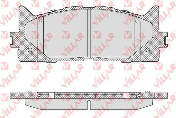 Villar 626.1593 - Bremžu uzliku kompl., Disku bremzes www.autospares.lv